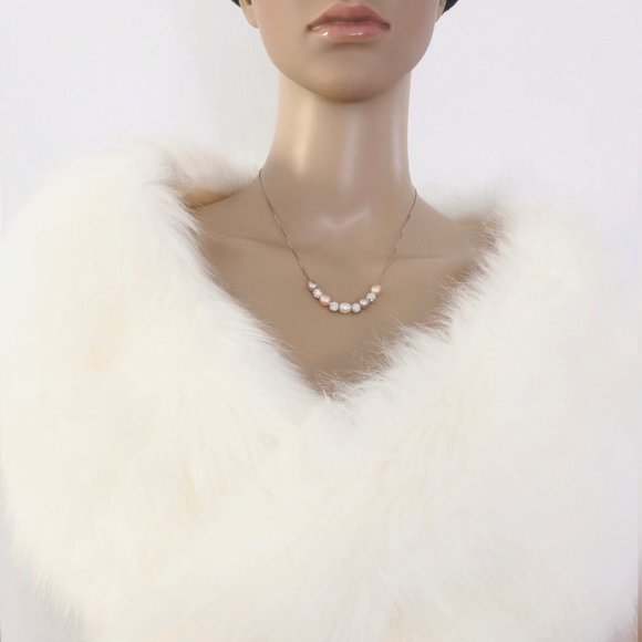 Genuine Freshwater Rice Pearl Necklace - Picture 9 of 14